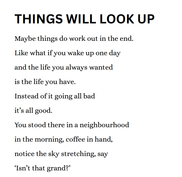THINGS WILL LOOK UP (Downloadable PDF)