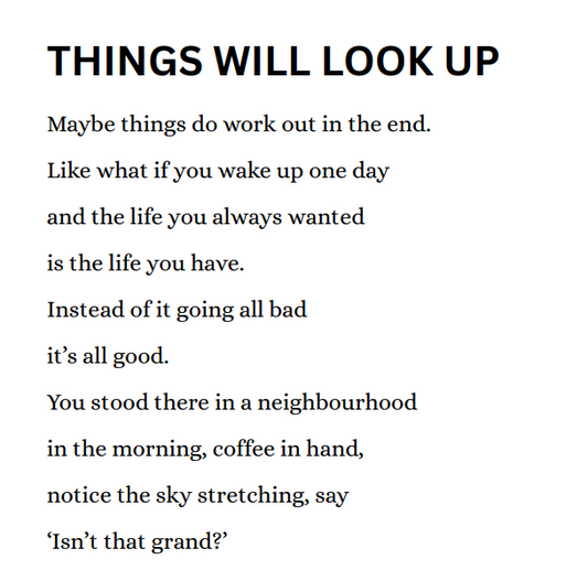 THINGS WILL LOOK UP (Downloadable PDF)