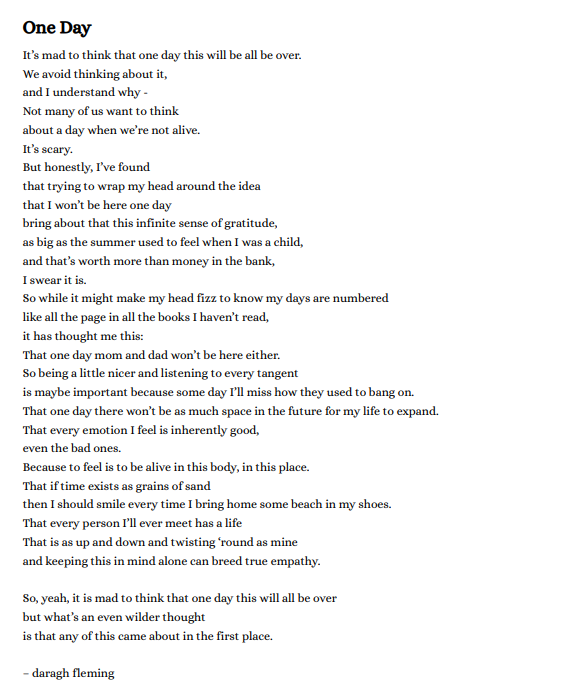 One Day (Downloadable PDF)